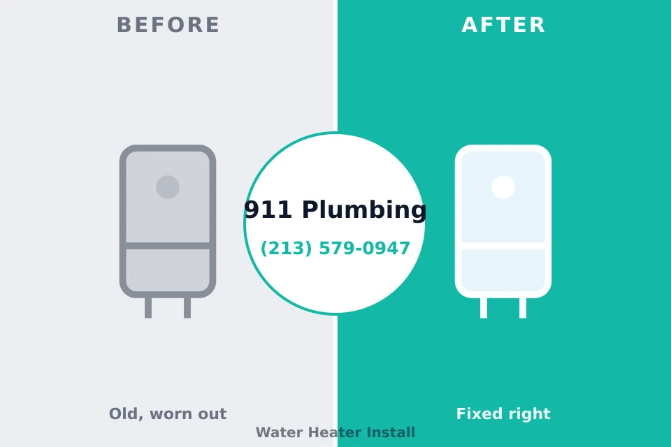 Before and after: plumbing company Rockmart, GA